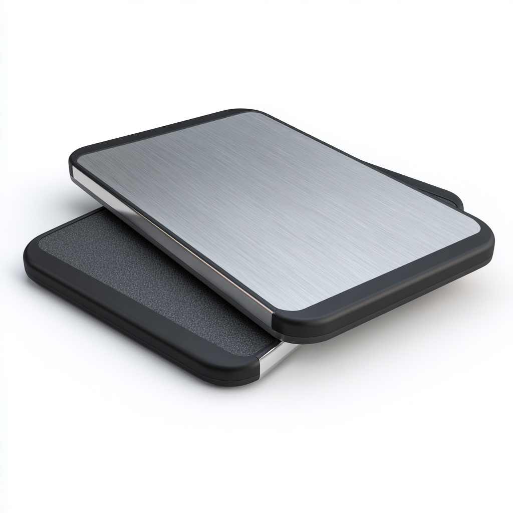 Dual-Sided Stainless Steel & Non-Slip Cutting Board