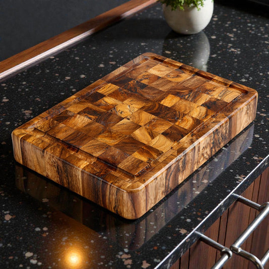 Premium End-Grain Acacia Wood Cutting Board